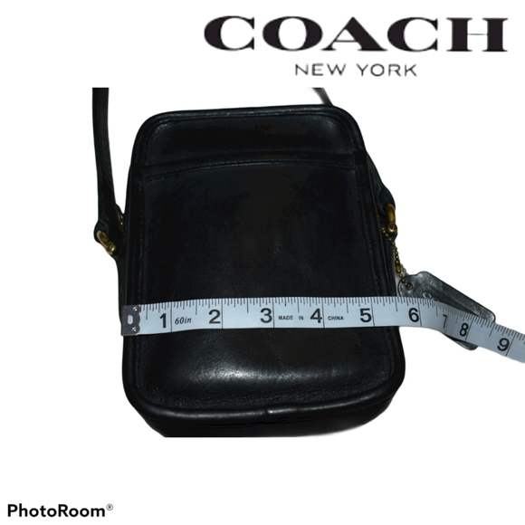 1995 Vintage Coach Black Leather Crossbody bag - Picture 5 of 8